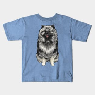 Keeshond | Cute Dog Art Kids T-Shirt